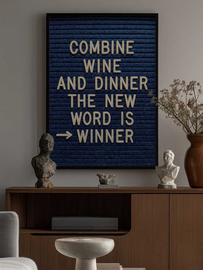 Combine Wine and Dinner Poster