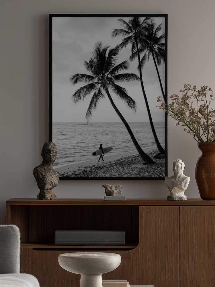 Surfer Walk Poster
