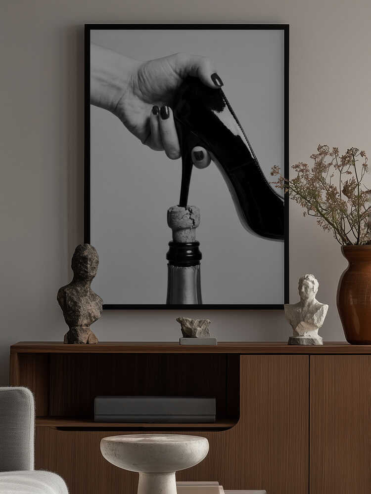 High-Heeled Wine Opener Poster