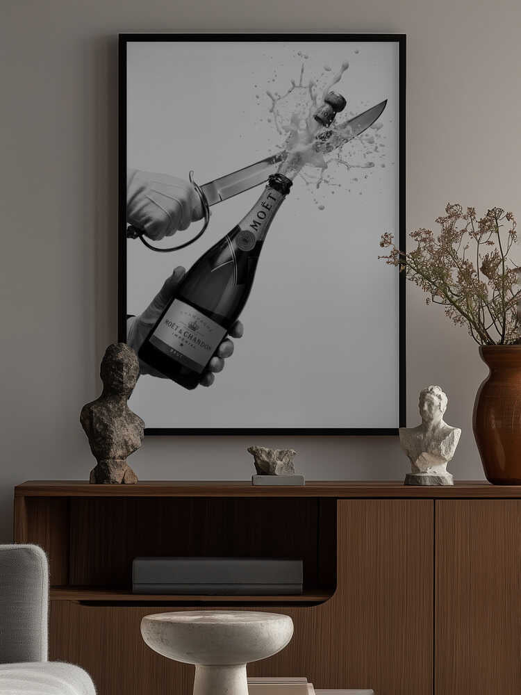 Sabering Champagne Poster