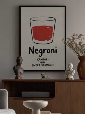 Negroni Sketch Poster