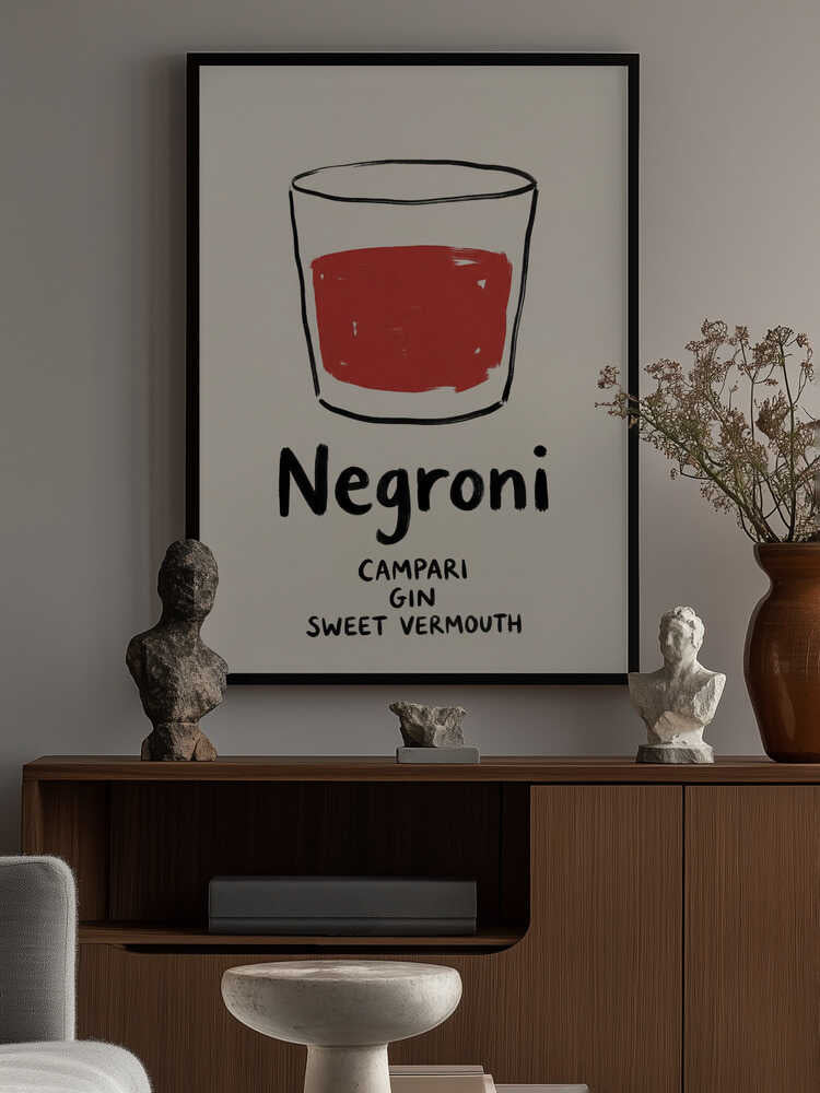 Negroni Sketch Poster