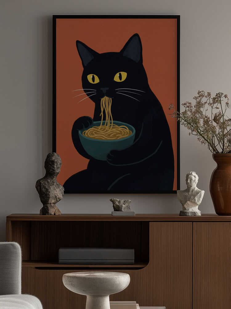 Noodle Cat No 1 Poster