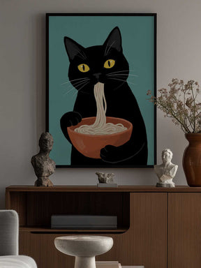 Noodle Cat No 2 Poster