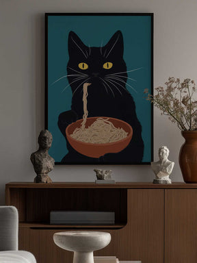 Noodle Cat No 3 Poster