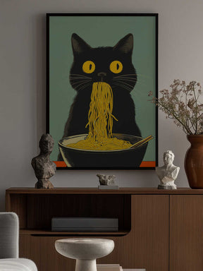 Noodle Cat No 5 Poster