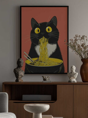 Noodle Cat No 6 Poster