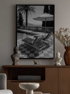 Sunbeds At the Beach Villa Poster