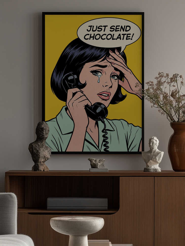Just Send Chocolate Poster