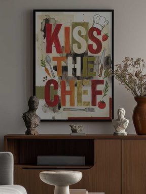 Kiss The Chef Kitchen Poster
