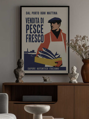 Italian Fish Market Poster