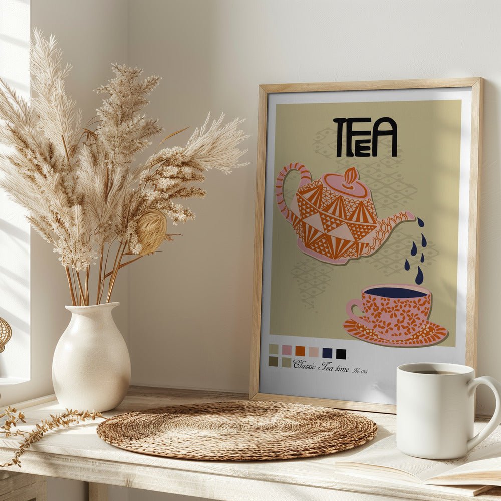 Tea Time Poster Poster - Corkframes.com