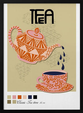 Tea Time Poster Poster - Corkframes.com