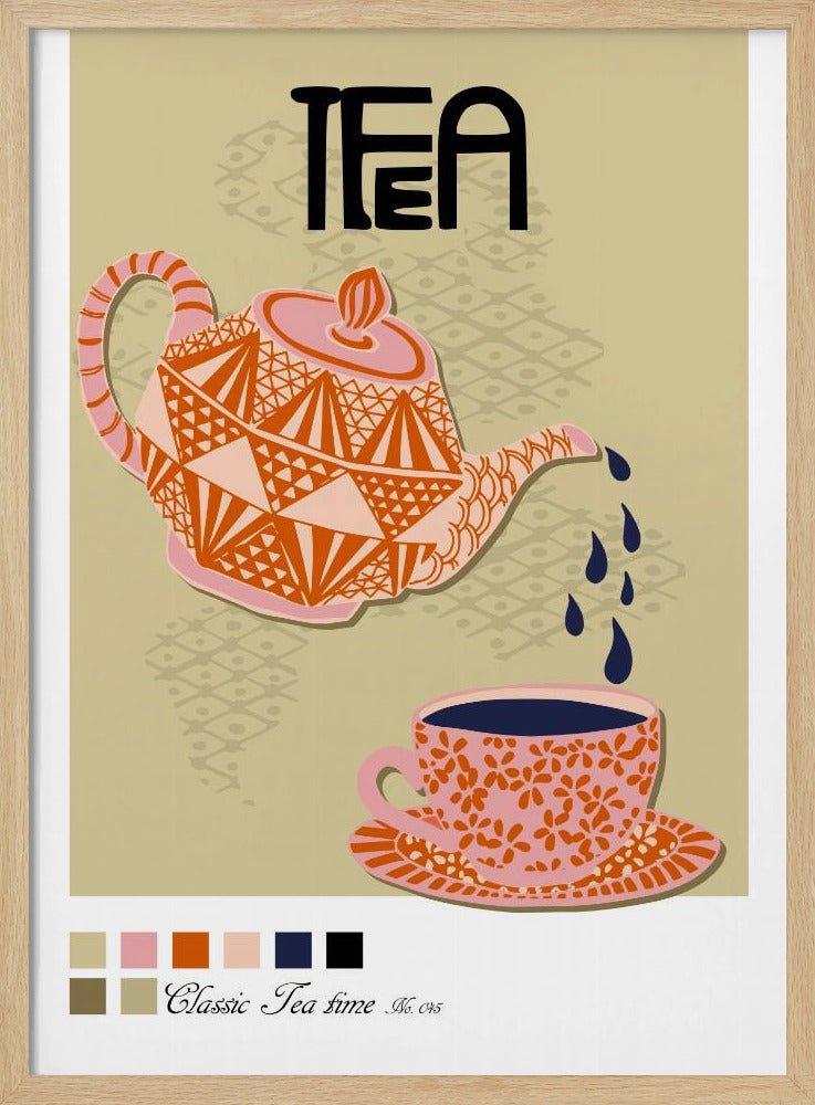 Tea Time Poster Poster - Corkframes.com