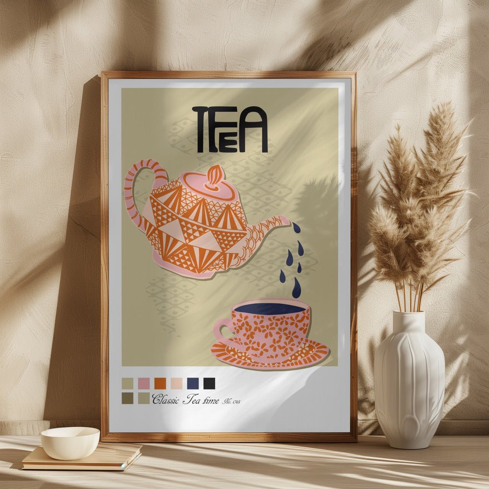 Tea Time Poster Poster - Corkframes.com