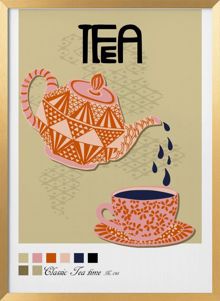 Tea Time Poster Poster - Corkframes.com