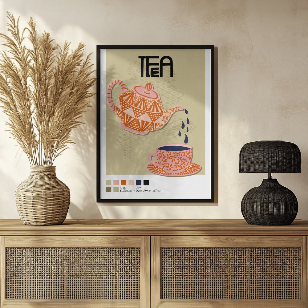 Tea Time Poster Poster - Corkframes.com