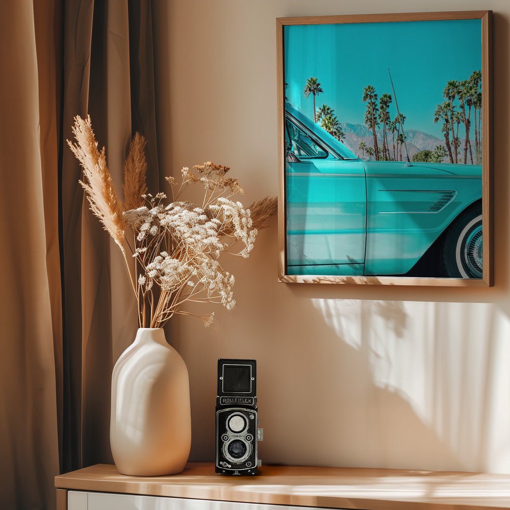 Teal Thunderbird in Palm Springs - Corkframes.com