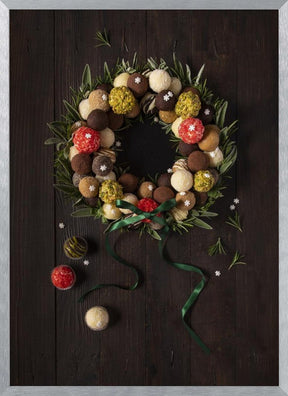 Truffles Christmas Wreath Poster - Corkframes.com