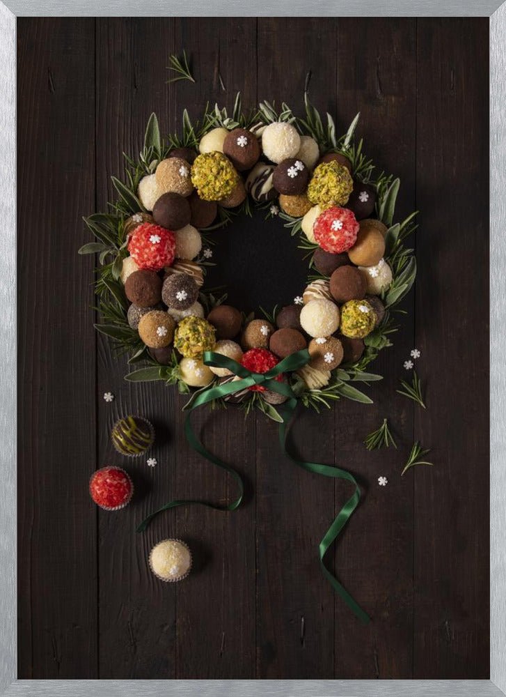 Truffles Christmas Wreath Poster - Corkframes.com