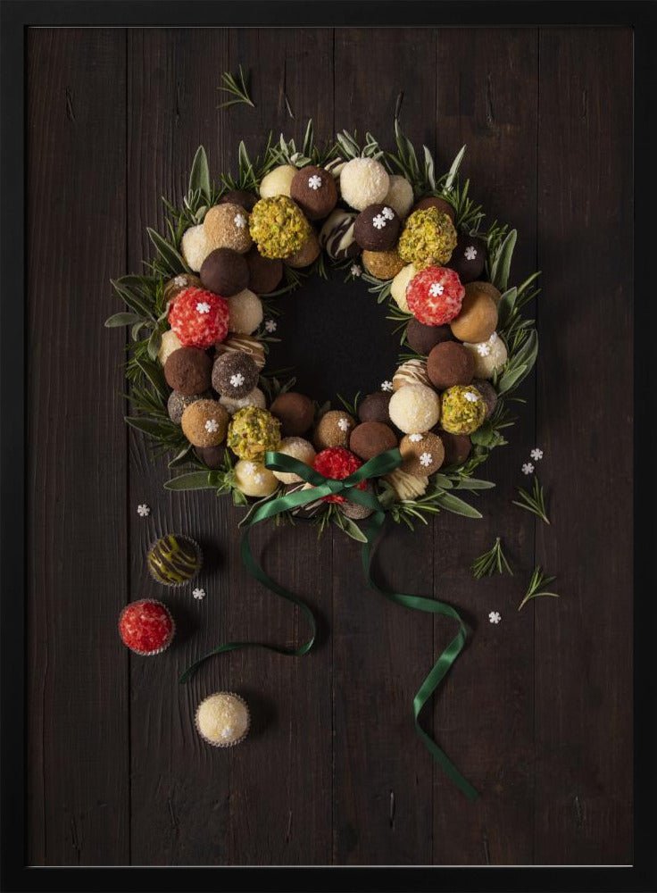 Truffles Christmas Wreath Poster - Corkframes.com