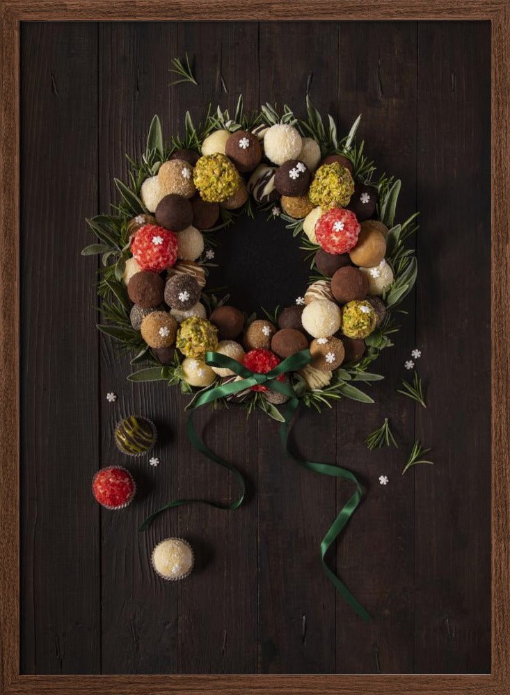 Truffles Christmas Wreath Poster - Corkframes.com