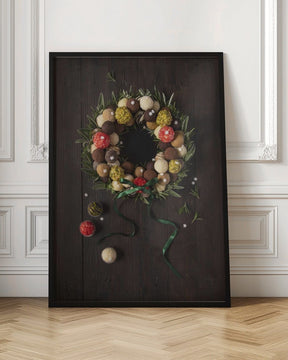 Truffles Christmas Wreath Poster - Corkframes.com