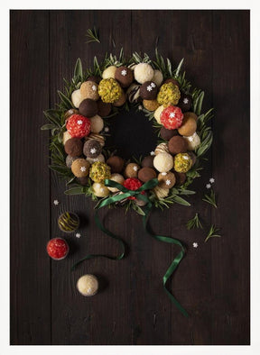 Truffles Christmas Wreath Poster - Corkframes.com