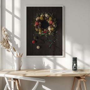 Truffles Christmas Wreath Poster - Corkframes.com