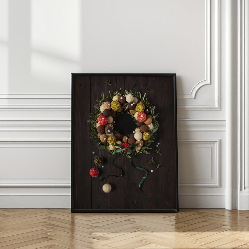 Truffles Christmas Wreath Poster - Corkframes.com