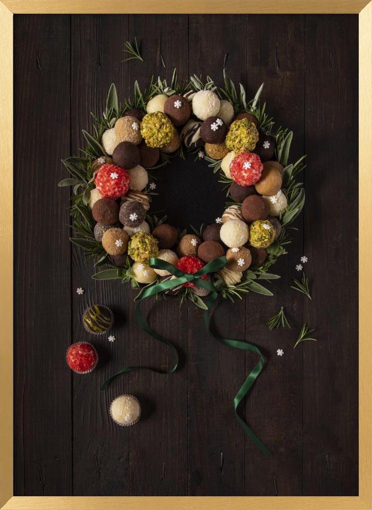 Truffles Christmas Wreath Poster - Corkframes.com