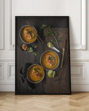 Vietnam Food Memories: Pumpkin Soup With Shrimps Poster - Corkframes.com