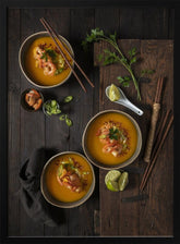 Vietnam Food Memories: Pumpkin Soup With Shrimps Poster - Corkframes.com