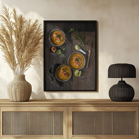 Vietnam Food Memories: Pumpkin Soup With Shrimps Poster - Corkframes.com