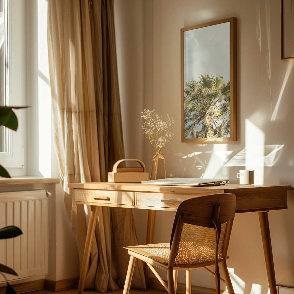 Sunlit Fronds Poster