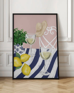 White Wine For Two Poster - Corkframes.com