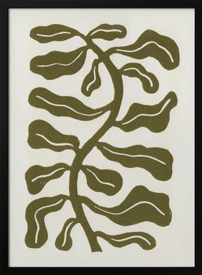 Wind Kissed Plant / Olive Green Poster - Corkframes.com