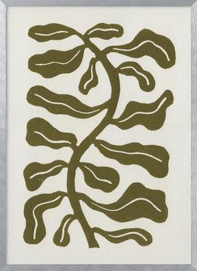 Wind Kissed Plant / Olive Green Poster - Corkframes.com