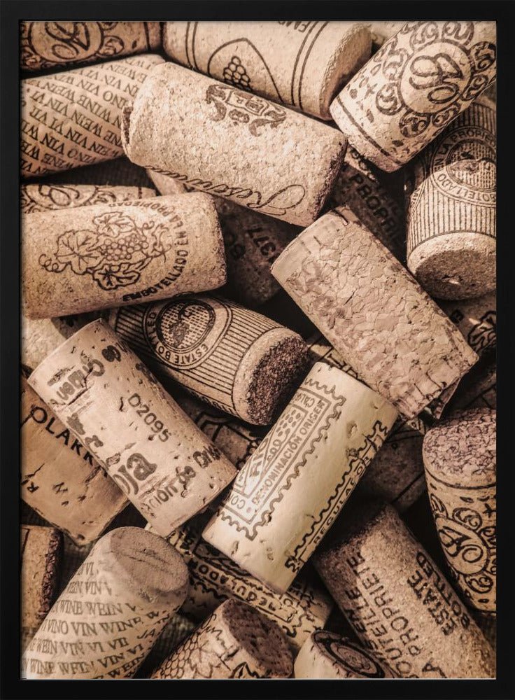 Wine Corks Poster - Corkframes.com