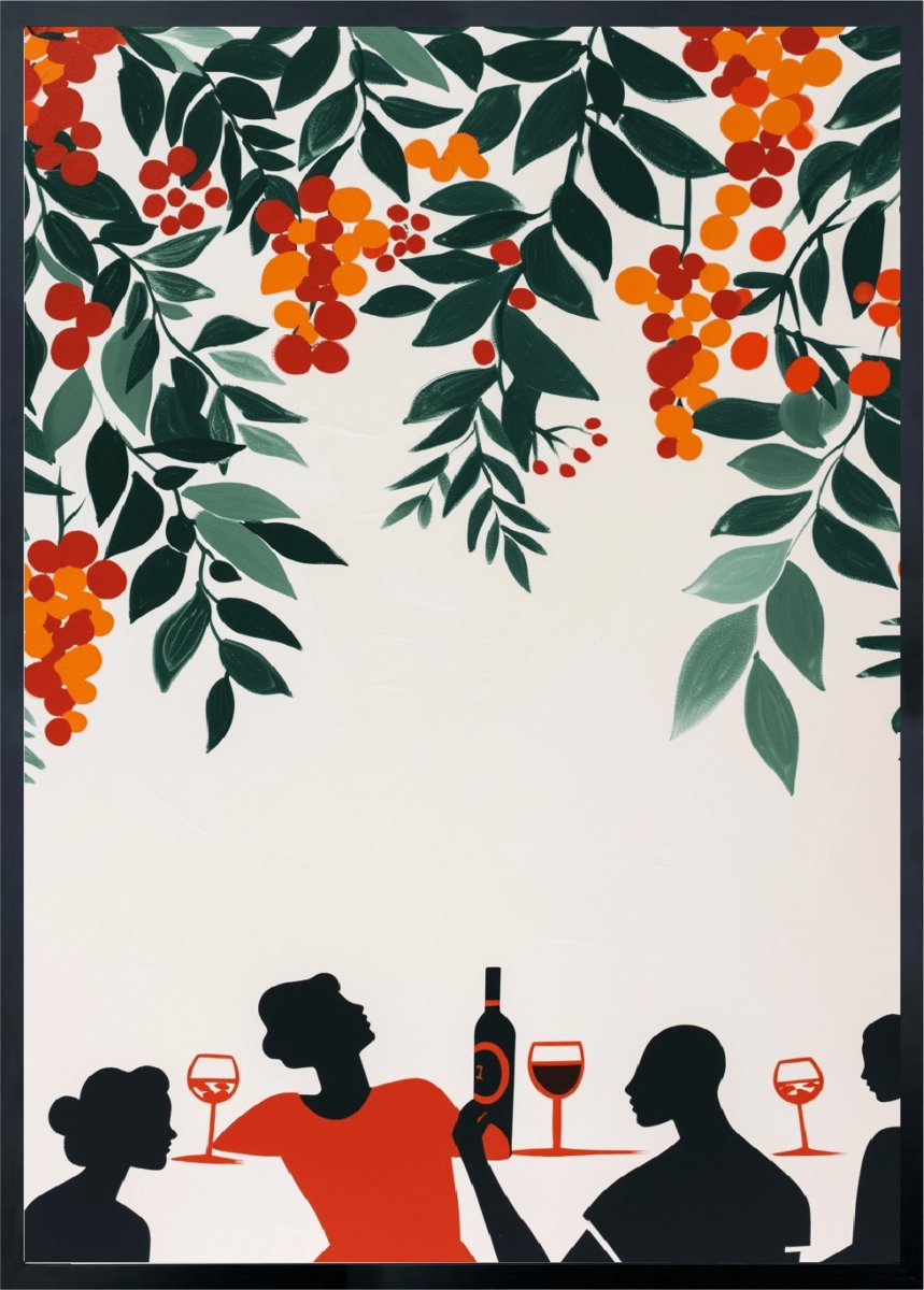 Wine In garden Poster - Corkframes.com