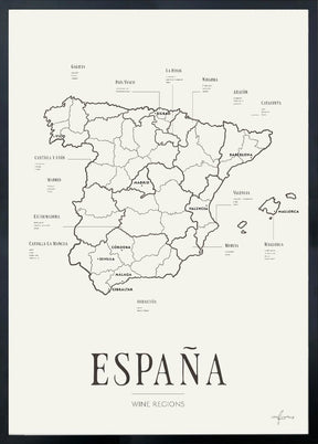 WINE MAP SET - ITALIA, ESPAÑA (50x70 CM) - Corkframes.com