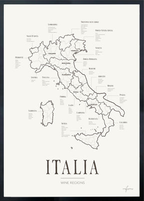 Wine Map Set - Italia, Toscana - Corkframes.com