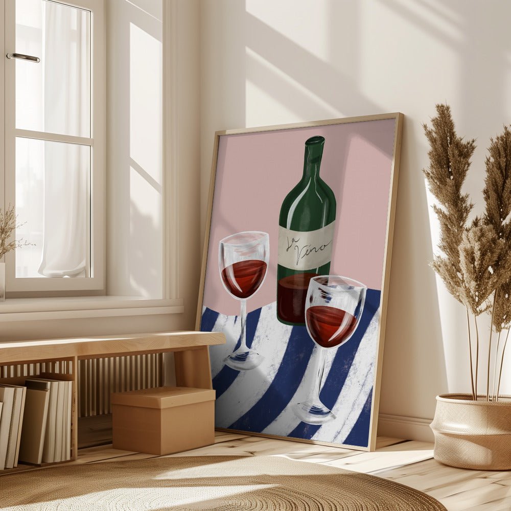 Wine Time Poster - Corkframes.com