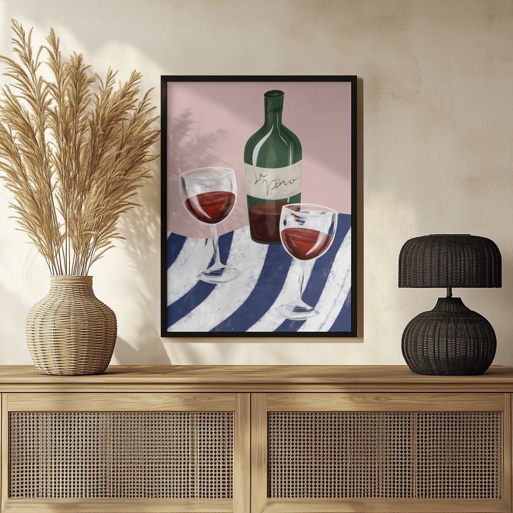 Wine Time Poster - Corkframes.com