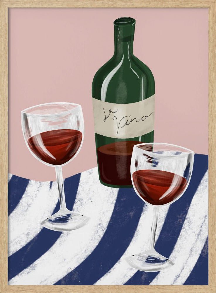 Wine Time Poster - Corkframes.com