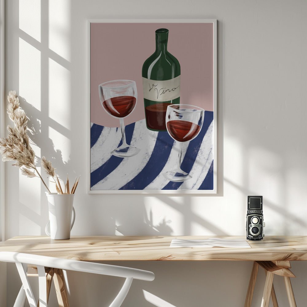 Wine Time Poster - Corkframes.com