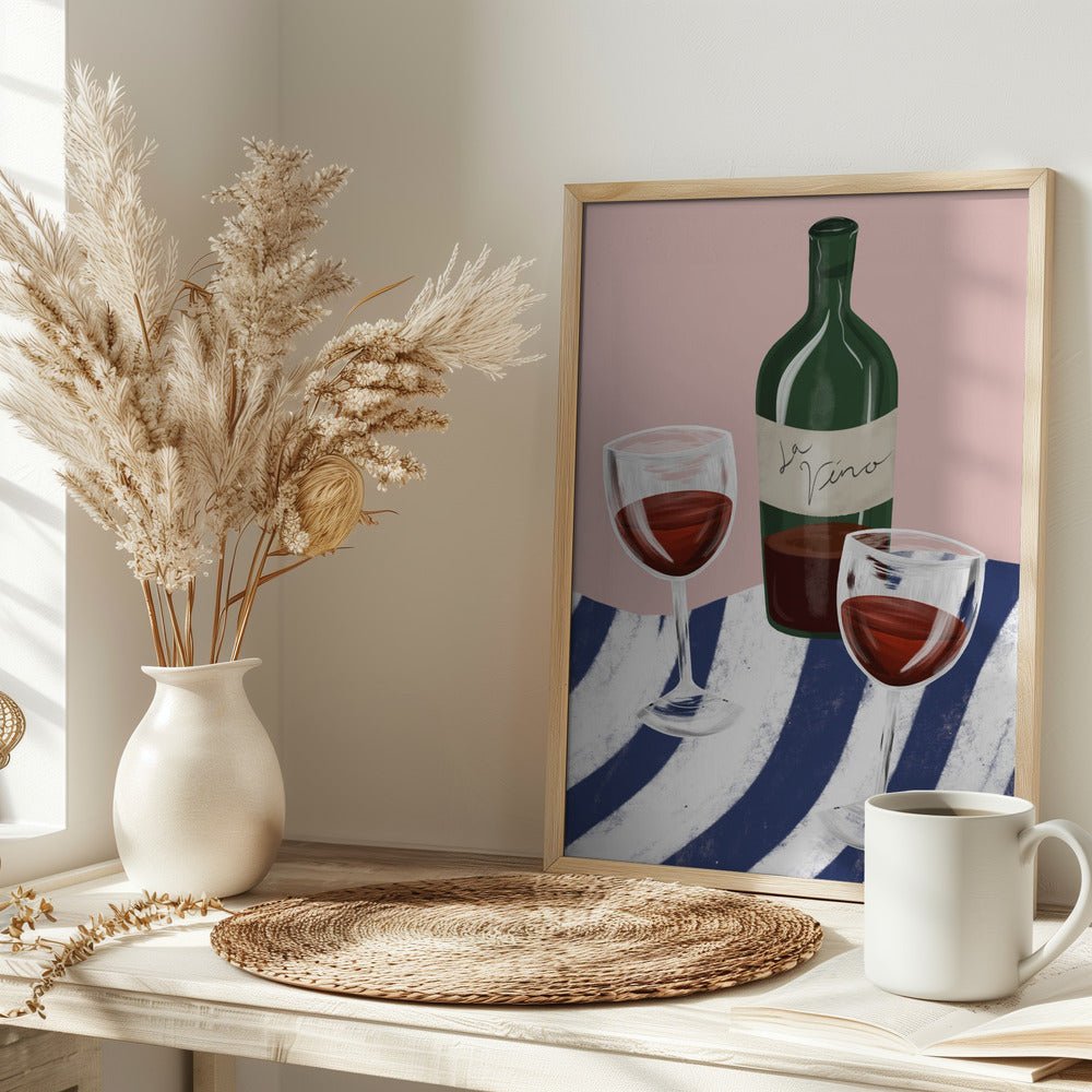 Wine Time Poster - Corkframes.com