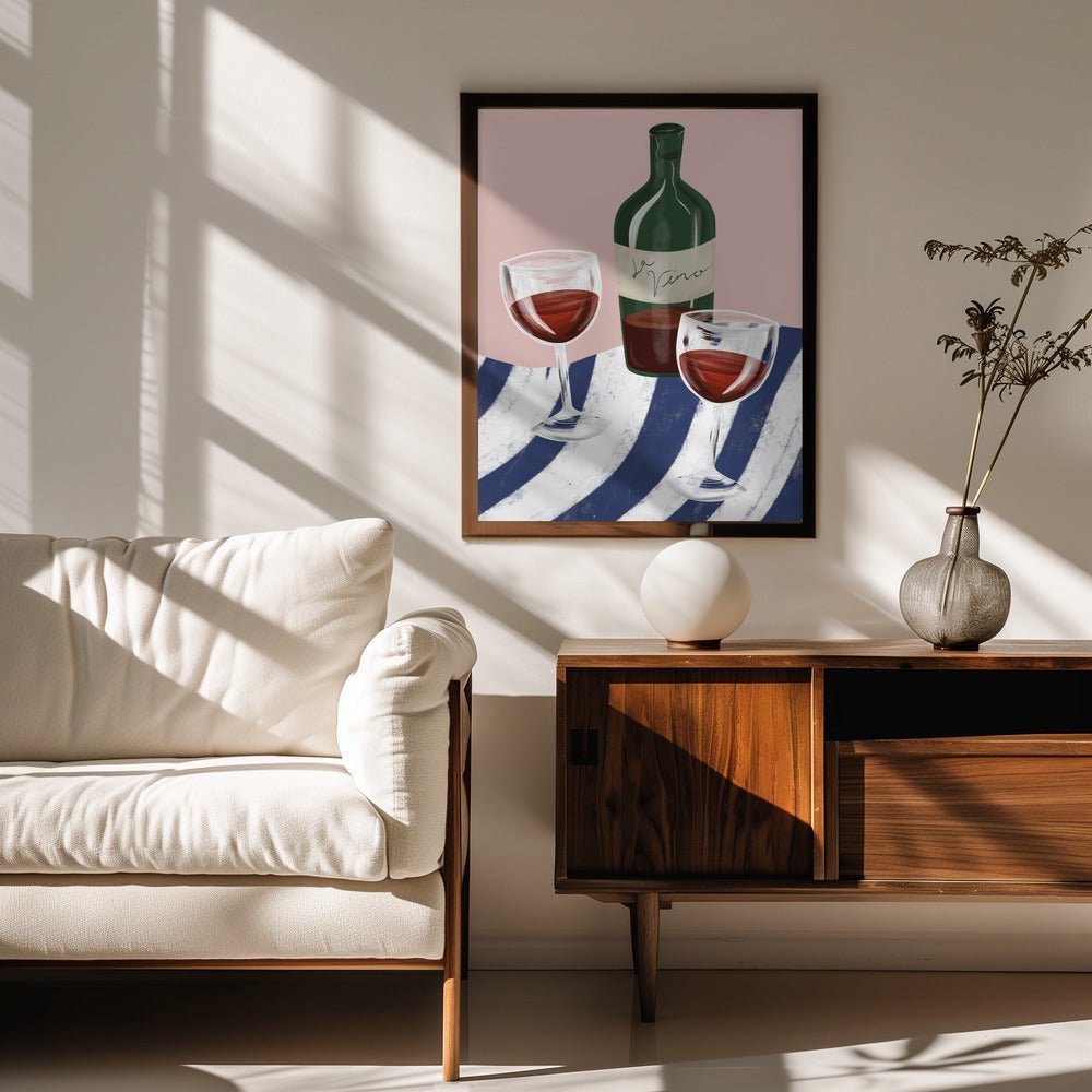 Wine Time Poster - Corkframes.com