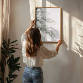 Blush Palm Leaves Poster
