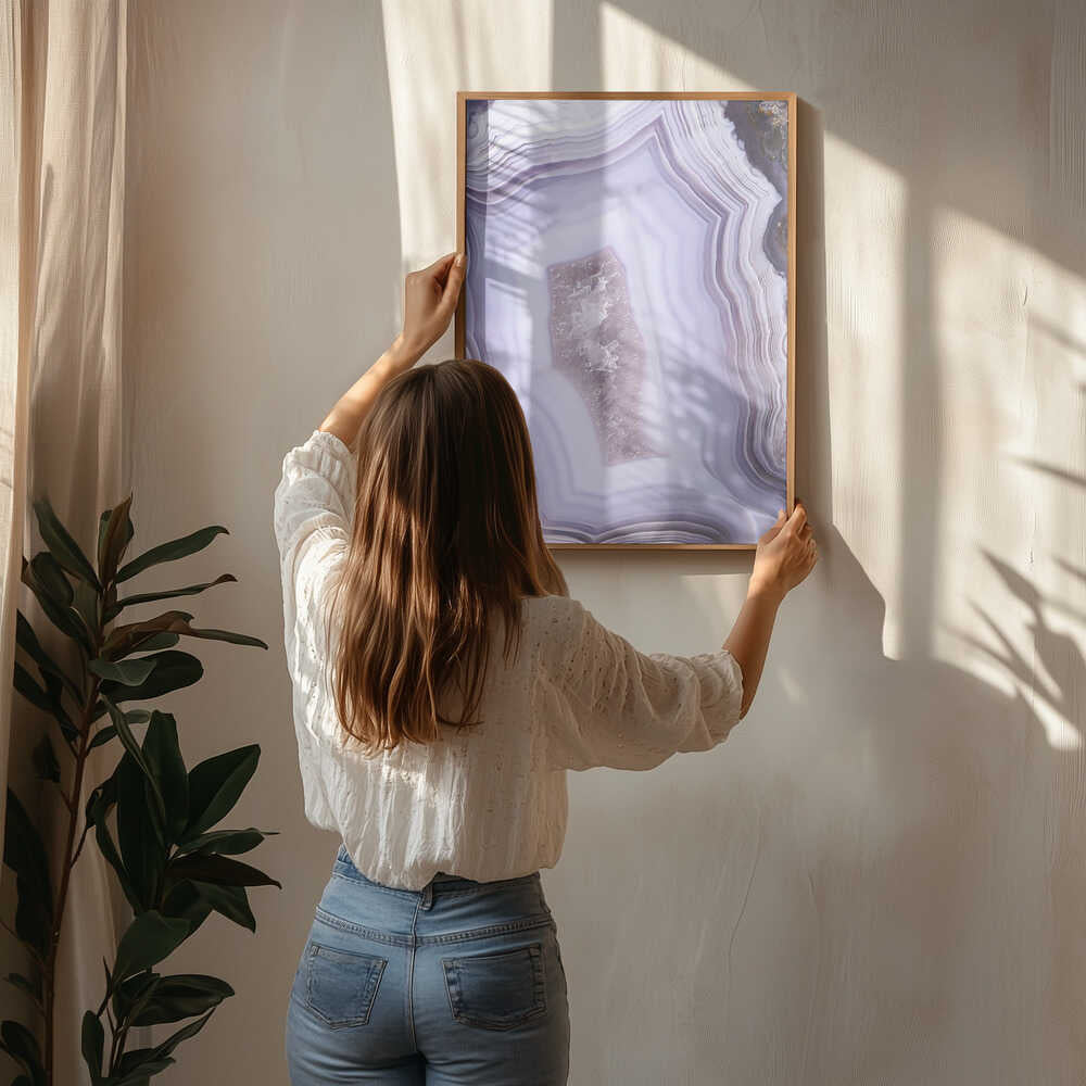 Purple Agate Poster